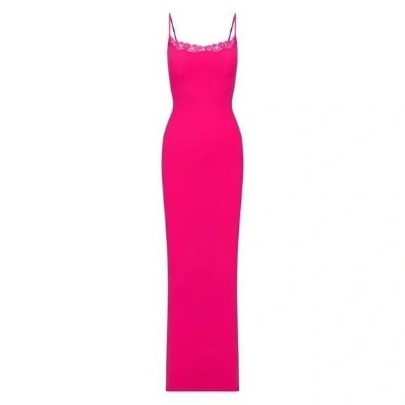 SKIMS Pink Maxi Dress - Picture 1 of 12